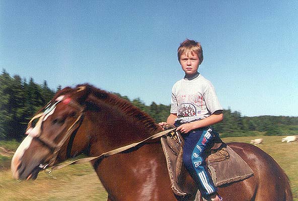 Ilya on the horse